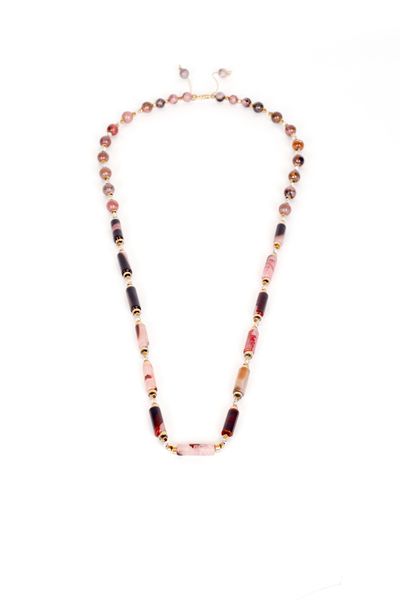 Colier lung Pink Brown