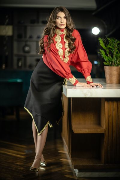 Fustă din stofă Black Winter Basic Fustă din stofă Black Winter Basic