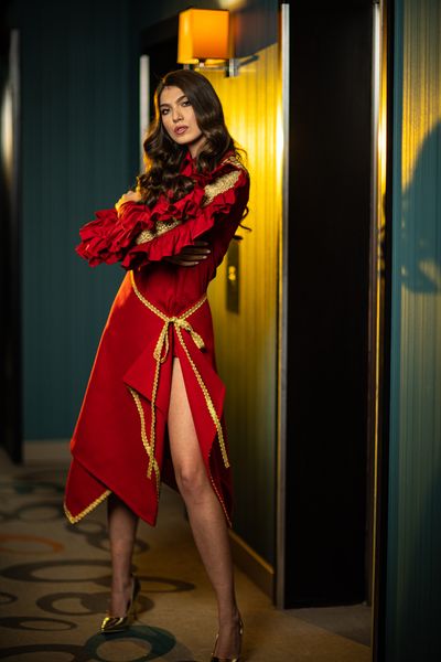 Fustă din stofă Red Winter Basic Fustă din stofă Red Winter Basic