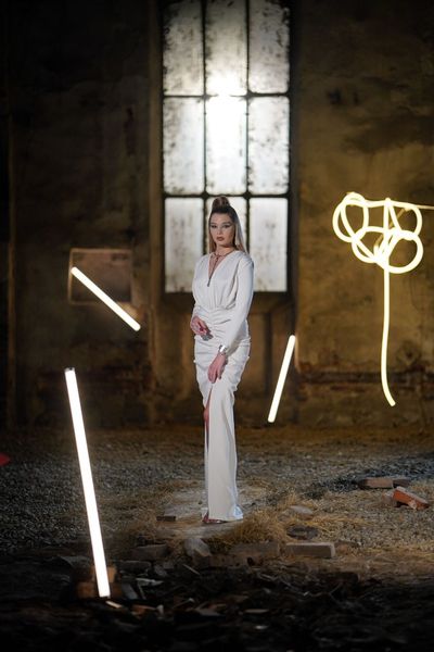 Rochie Roses Ivory Kingdom of Ivory