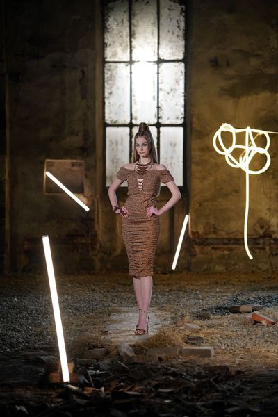 Rochie Aura Copper Kingdom of Ivory