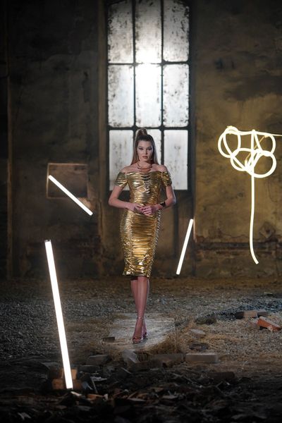 Rochie Aura Gold Kingdom of Ivory