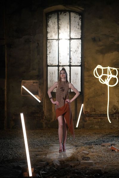 Rochie Dita Copper Kingdom of Ivory