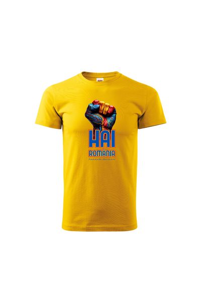 Tricou ROMANIA Pumn Galben