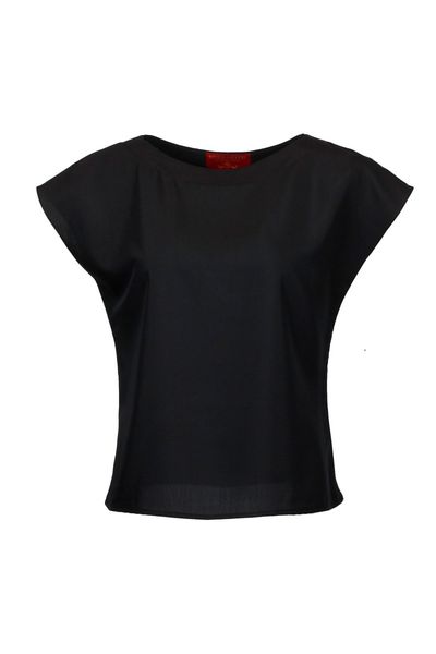 Bluză din poplin Black Mix Basic