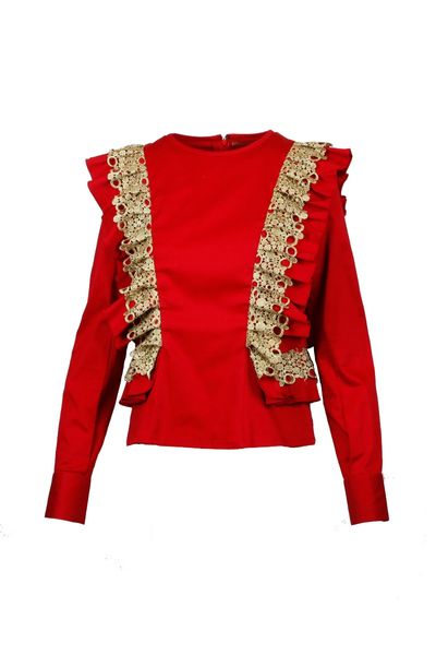 Bluză din bumbac Red