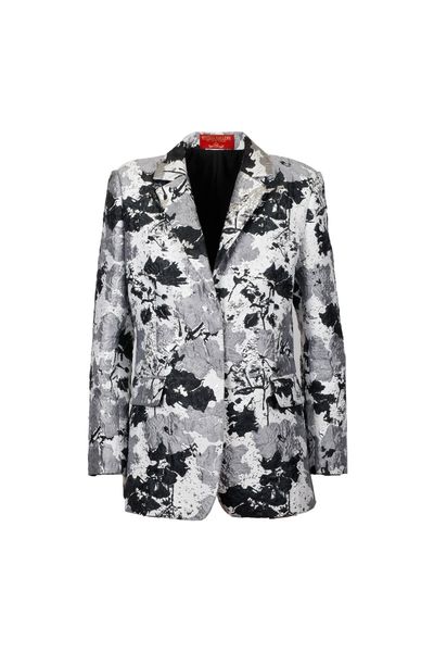 Sacou din jacquard Light Silver Mix