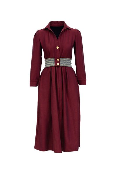 Rochie Denim Burgundy