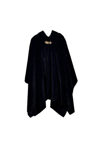 Poncho reversibil din stofă Blue Dream Basic Poncho reversibil din stofă Blue Dream Basic