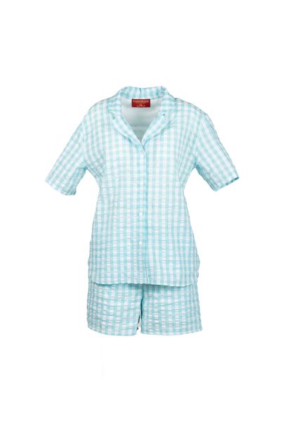 Set Picnic Camașă și Pantaloni White Blue