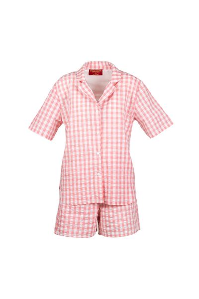 Set Picnic Camașă și Pantaloni White Pink