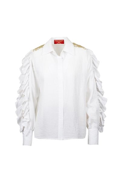 Cămașă din tafta White Waves Cămașă din tafta White Waves