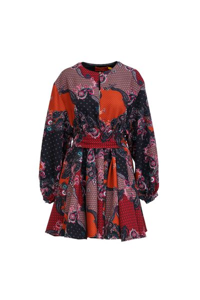 Rochie Terracota & Black