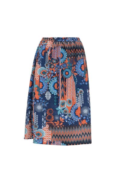 Terracota & Blue Skirt 