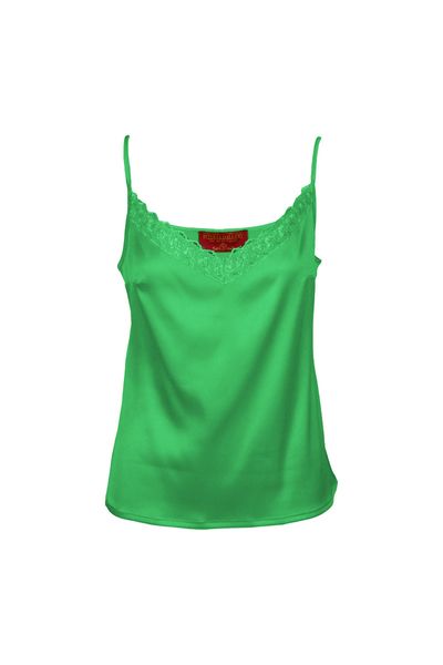 Top Doll din satin Chic Green
