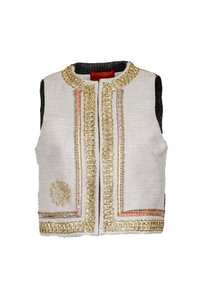 Vestă Beige/Black Popular