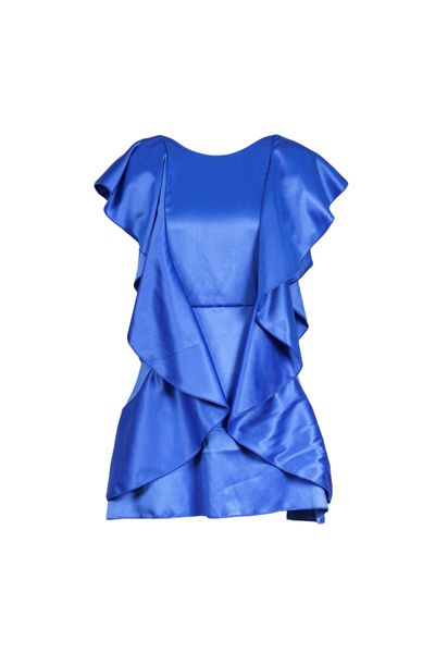 Rochie din tafta Colored Summer Electric Blue