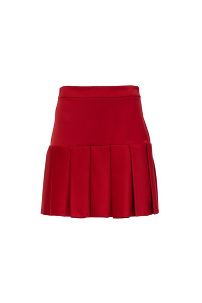 Fustă Short Red Pleated Skirt 